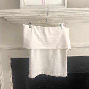 Club Monaco Off the Shoulder White Top